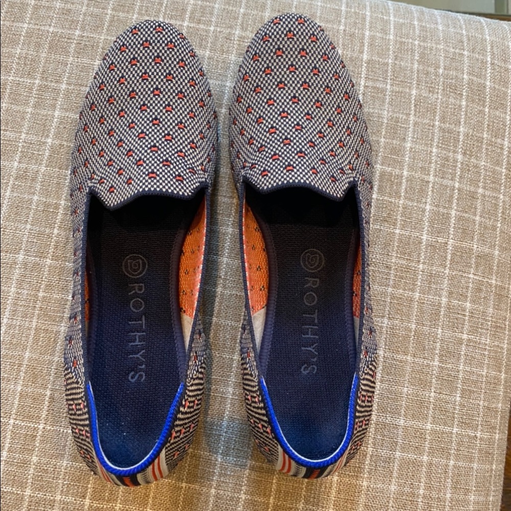 Rothy’s Coral Dot Loafers